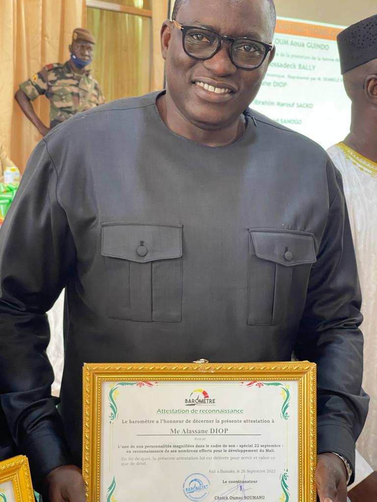 Cérémonie de remise du prix Baromètre spéciale 22 septembre 2022 à Koulikoro